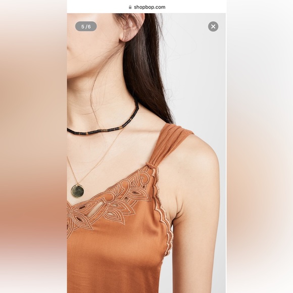 THE GREAT. Maple Leaf Dress in Montana Gold XS - Picture 9 of 12